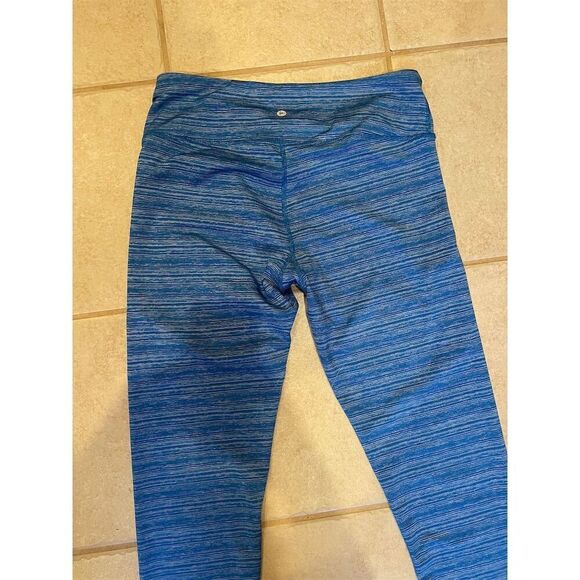 90 Degree by Reflex Women's Capri Leggings Large Light Blue Activewear - Picture 5 of 6